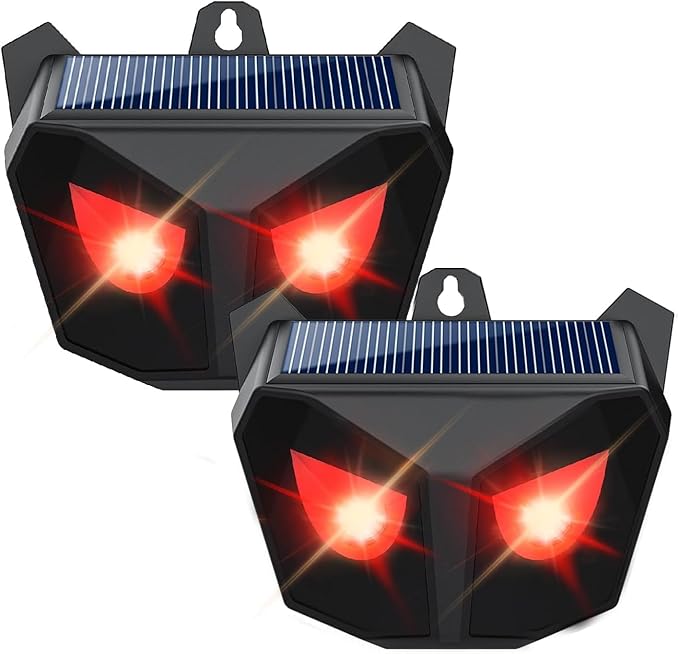 Solar Animal Repellent (2 Pk): Motion Detection Deer/Coyote
