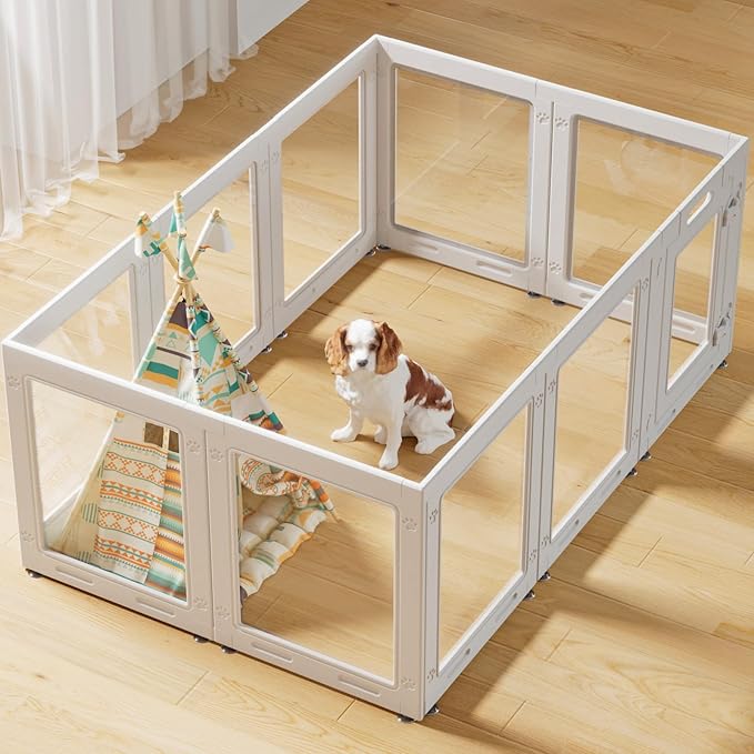 Clear Acrylic Dog Playpen