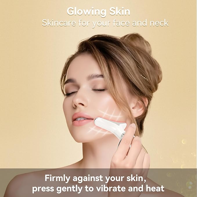 7-Color Facial Massager with 3 Modes 7-in-1 Portable Skin Care Tool for Face and Neck Elasticity and Relaxation