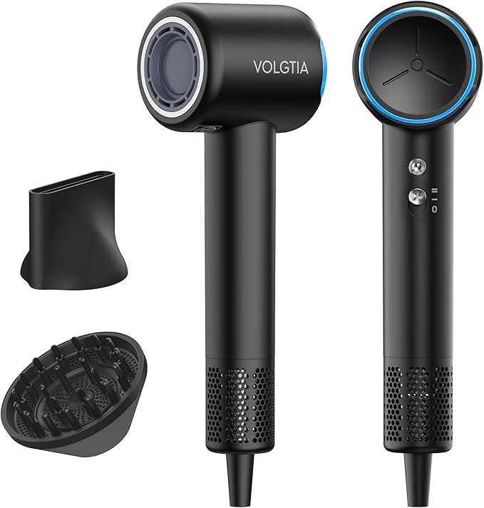 Hair Dryer with Diffuser – 110,000 RPM Professional High-Speed Blow Dryer with Negative Ions