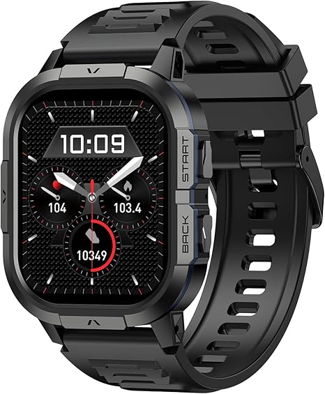 Smart Watch for Men: HR, SpO2, Sleep, Step Monitor, Waterproof