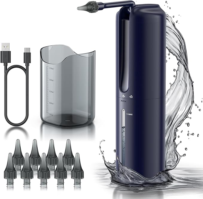 Electric Ear Irrigation System: 4 Modes, Water-Powered, USB Rechargeable