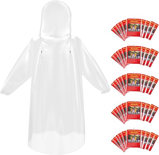 Disposable Rain Ponchos