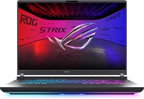 ASUS ROG Strix G16 (2025) Gaming Laptop, 16” FHD+ 165Hz Display, NVIDIA GeForce RTX 5060, Intel Core i7-14650HX, 16GB DDR5, 1TB PCIe Gen 4 SSD, Wi-Fi 7, RGB Backlit, Windows 11 Home