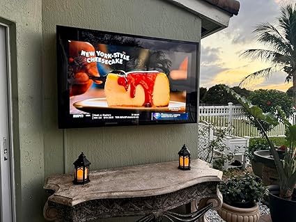50–55 Inch Weatherproof Outdoor TV Cover with Lock