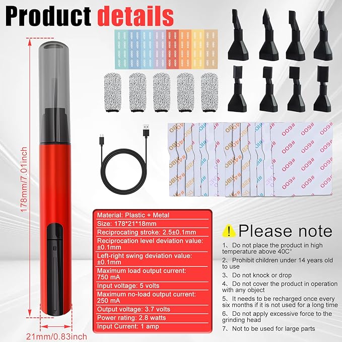 Electric Reciprocating Sander Mini Pen