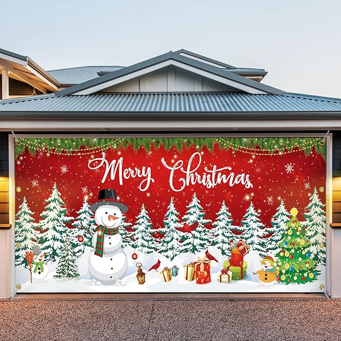 Christmas Garage Door Cover