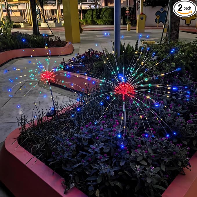 Solar Garden Firework Lights