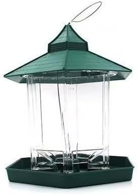 Bird Feeder Outdoor Design, Garden Wildlife Watching (Olive Green).