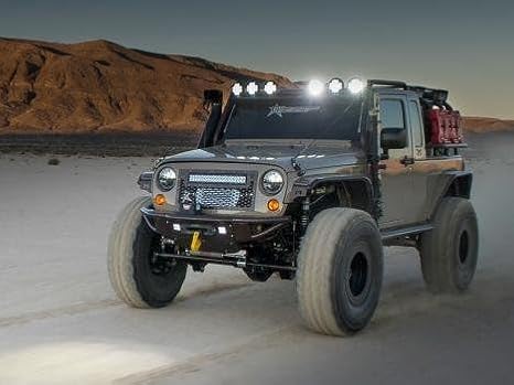 8W 3.5-Inch Round Work LED Lights 2-Pack, 12/24V Super Bright Offroad Floodlights for SUV, Truck, ATV, Tractor, Boat, Motorcycle, 2400LM