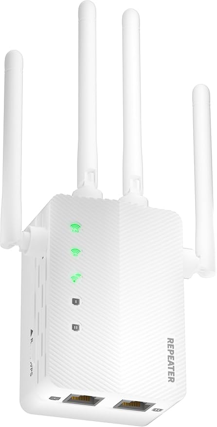 2026 WiFi Extender Signal Booster for Home, 10X Faster New Wireless Long Range Amplifier, Covers up to 15,000 sq.ft, WiFi Repeater with Ethernet Port & EasyMesh,