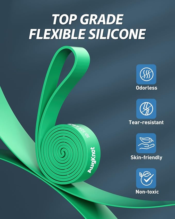 Resistance Bands Set: 5-Level Exercise Bands for Home Workouts