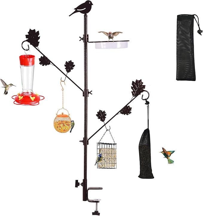 42in Deck Bird Feeder Station Kit, Wild Birds Bird Feeding Station for Outside