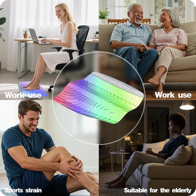 MHD TENS EMS Foot Massager – Deep Tissue Pain Relief Pad for Legs