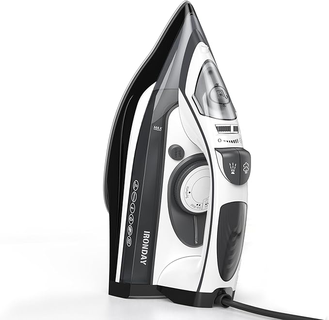1700W Steam Iron for Clothes with Fast Heating, Ironing Clothes
