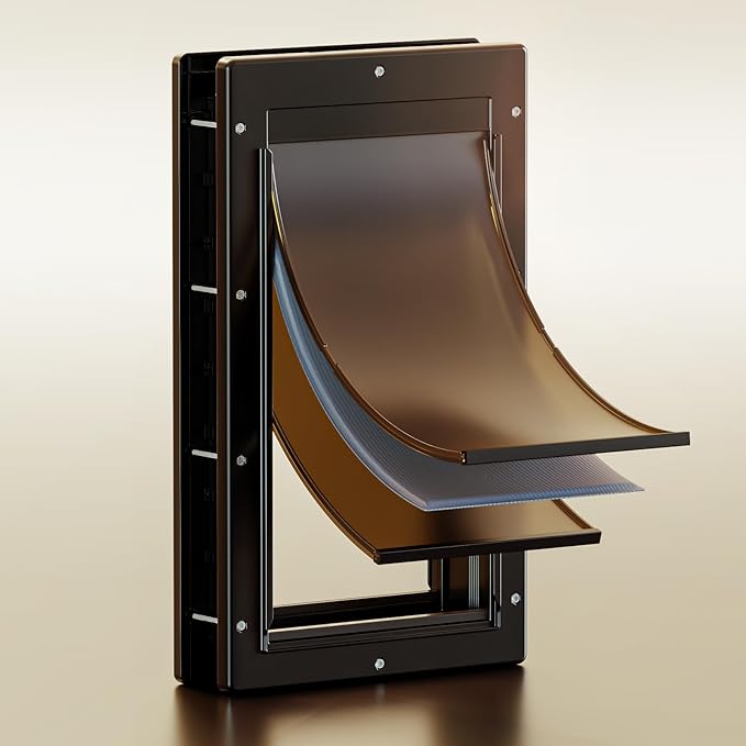 3-Flap Dog Door, Large Doggy Door.