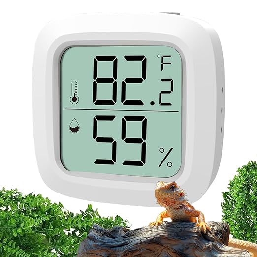 Reptile Thermometer Hygrometer: Digital Meter for Habitats