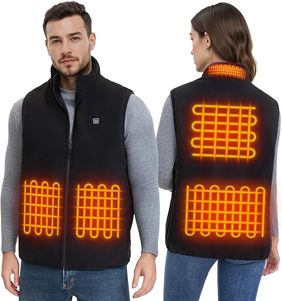 Heated Vest for Men Women with 16000mAh Battery Pack,