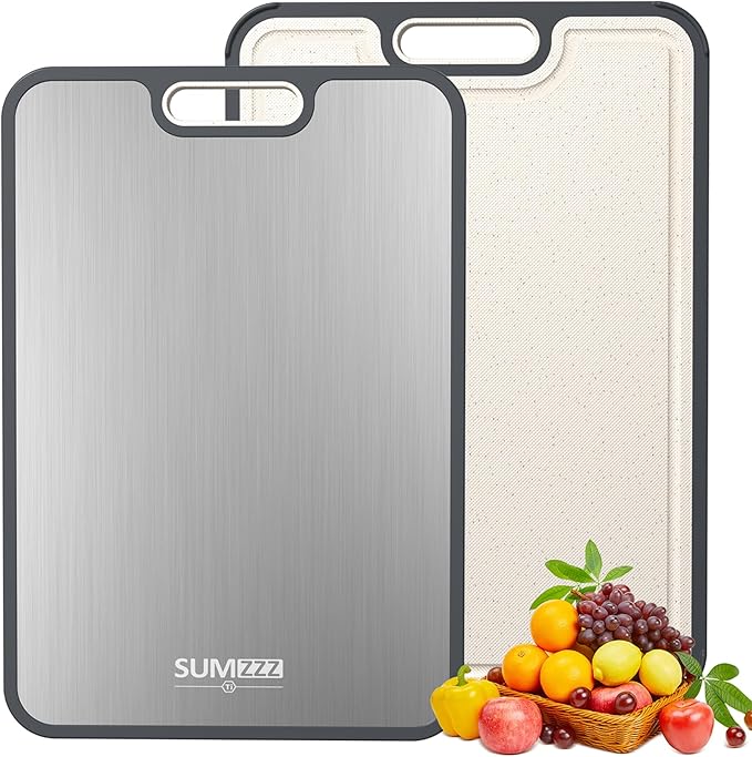 Titanium Cutting Board for Kitchen, Cutting Board Double Sided Food Grade.