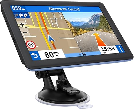 7" GPS Navigator for Car Truck RV, Car GPS Navigation System with 2025 Maps, Lifetime Free Updates,