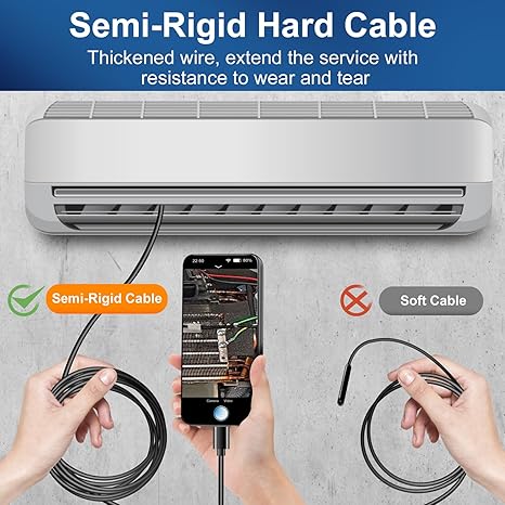 Endoscope Inspection Camera by AURTEC, Dual HD Lens,