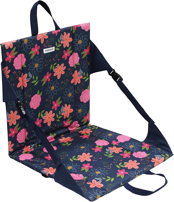 Portable Stadium Seat Cushion with Backrest Padded Seat .