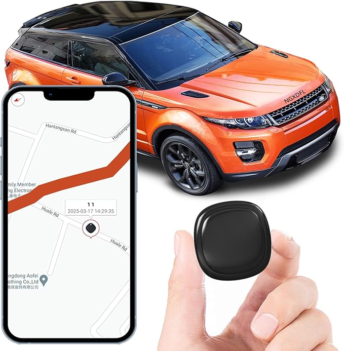 Mini GPS Tracker for Vehicles, Real-Time Car Tracker with Hidden Magnet, No Monthly Fee