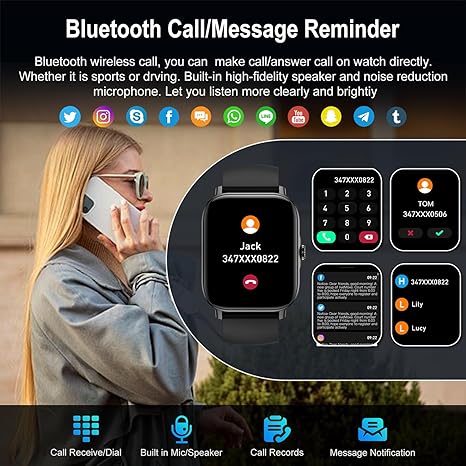 Smart Watch for Men Women Fitness