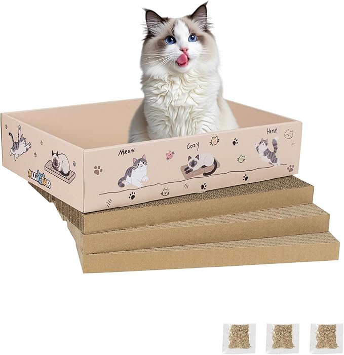 Large Reversible Cat Scratcher Pad 3 Pack