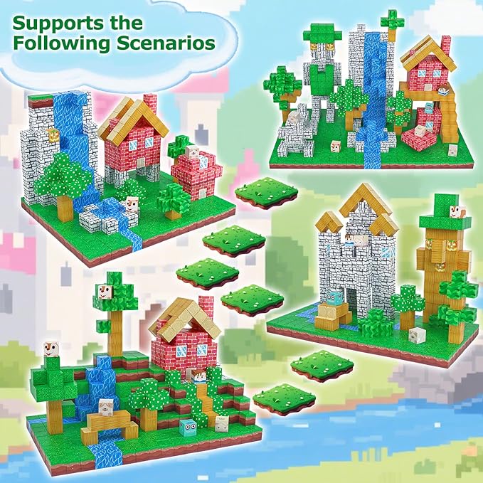 Magnetic Block Building Blocks 160PCS