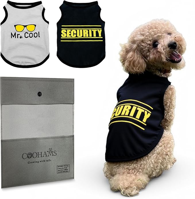 2Pack Puppy Shirts for Small Male Dogs.