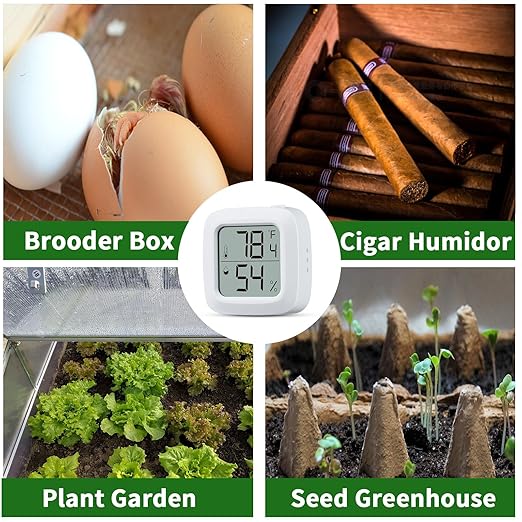 Reptile Thermometer Hygrometer: Digital Meter for Habitats