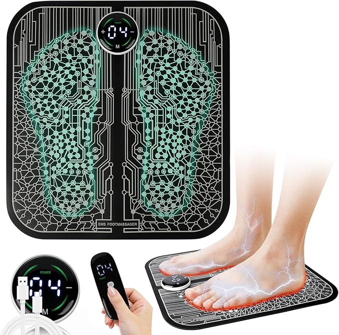 Foot Massager for Neuropathy and Circulation, With 10 Modes & 39 Levels